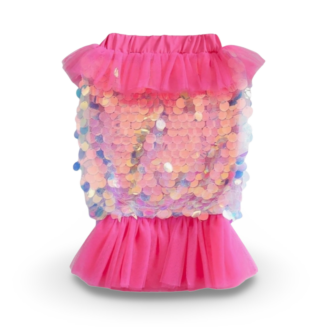 Dazzle Tail Mermaid Skirt - Hot Pink